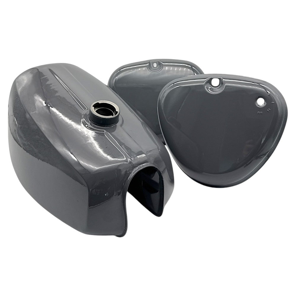 Tank + Seitendeckel Tankset Lackset Dunkelgrau S50, S51, S70